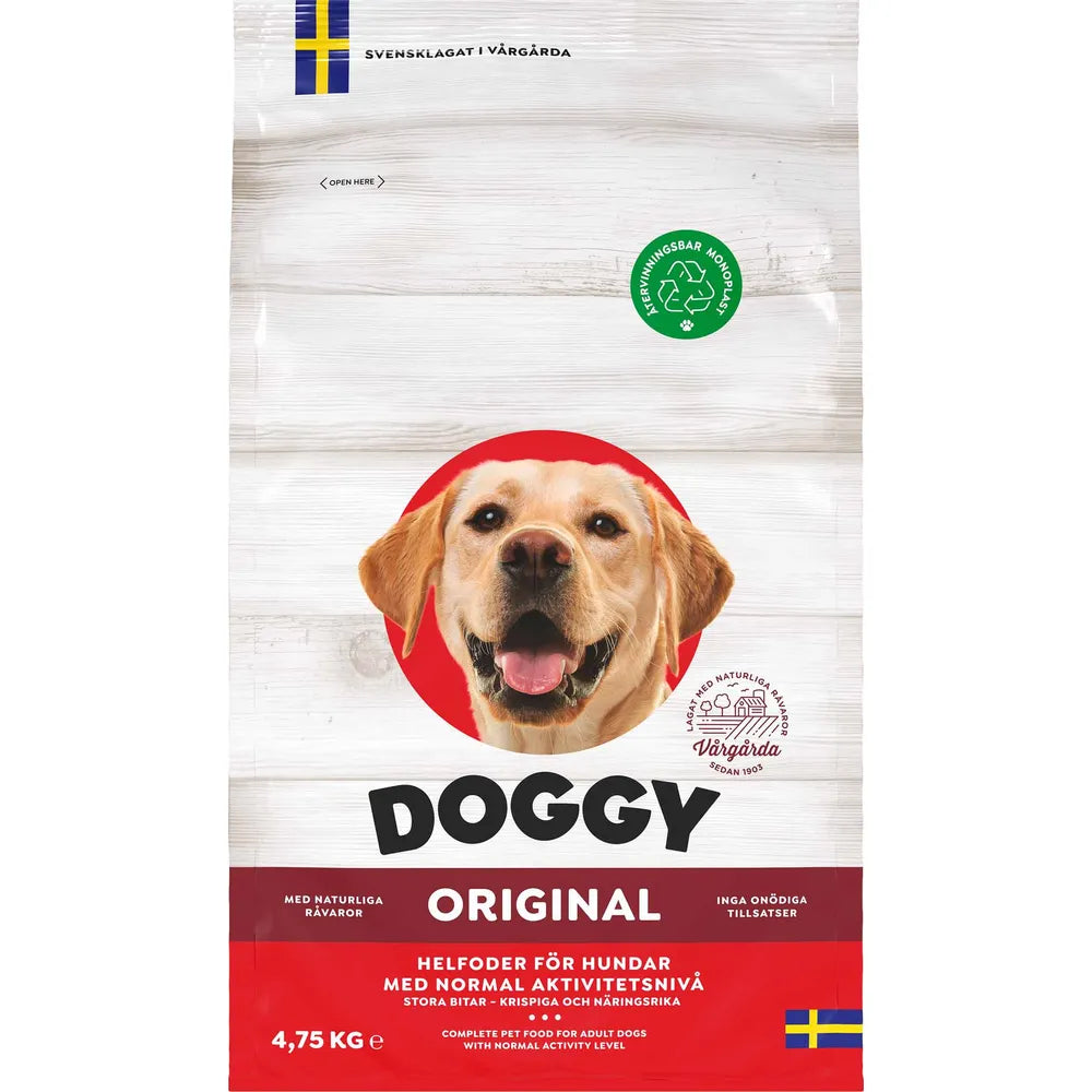 Doggy - Tørfoder - Original - 4,75kg.