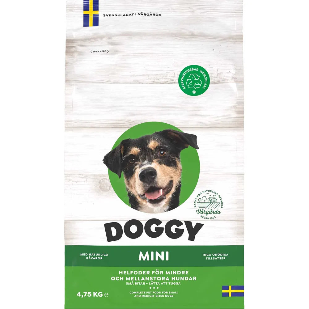 Doggy - Tørfoder - Mini - 4,75kg.