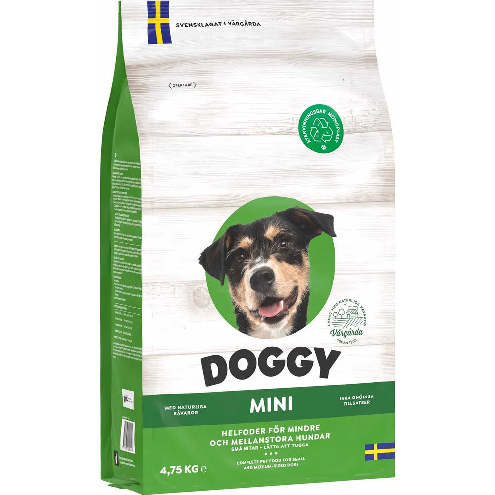 Doggy - Tørfoder - Mini - 4,75kg.