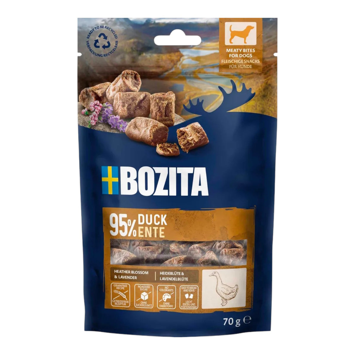Bozita - Kød snacks m. And - 70g