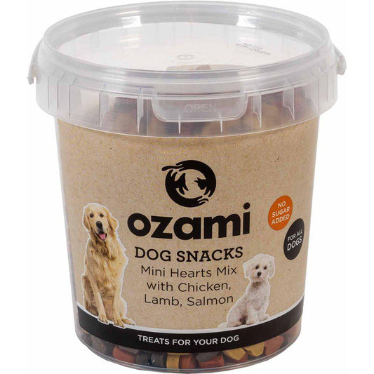 Ozami - Bløde godbidder – Mini hjerter 500g.