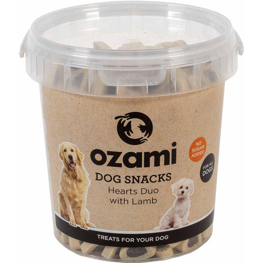 Ozami - Bløde godbidder – Duo Hjerter m. Lam 500g.