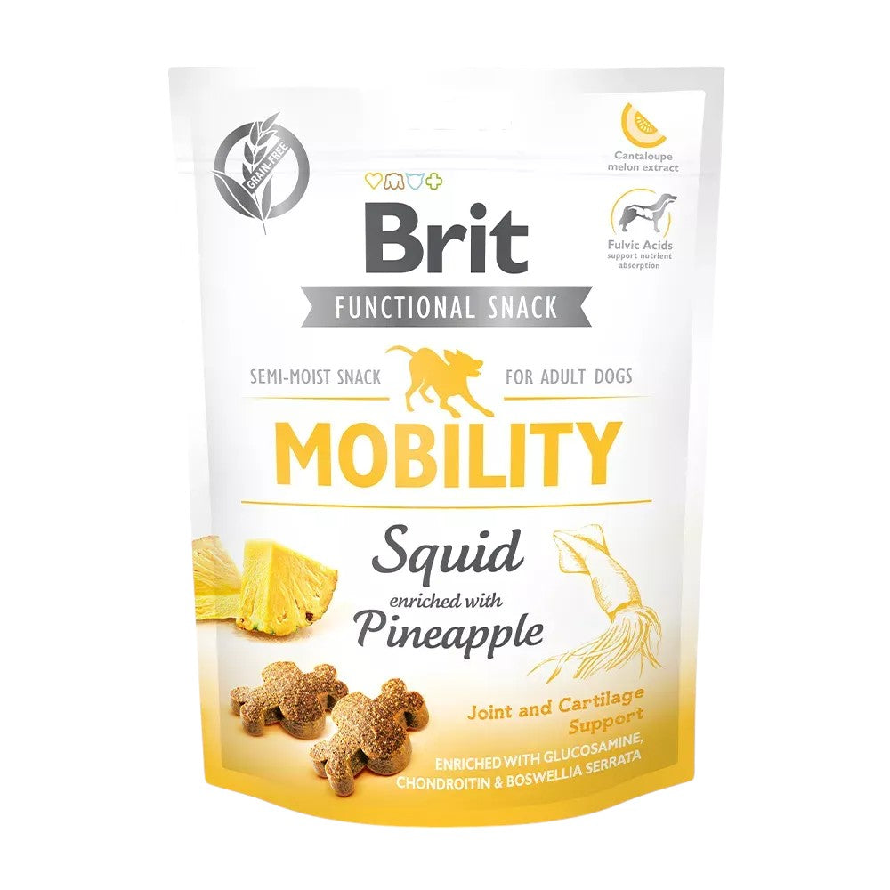 Brit - Functional Snack - Mobility m. Blæksprutte & Ananas - 150g