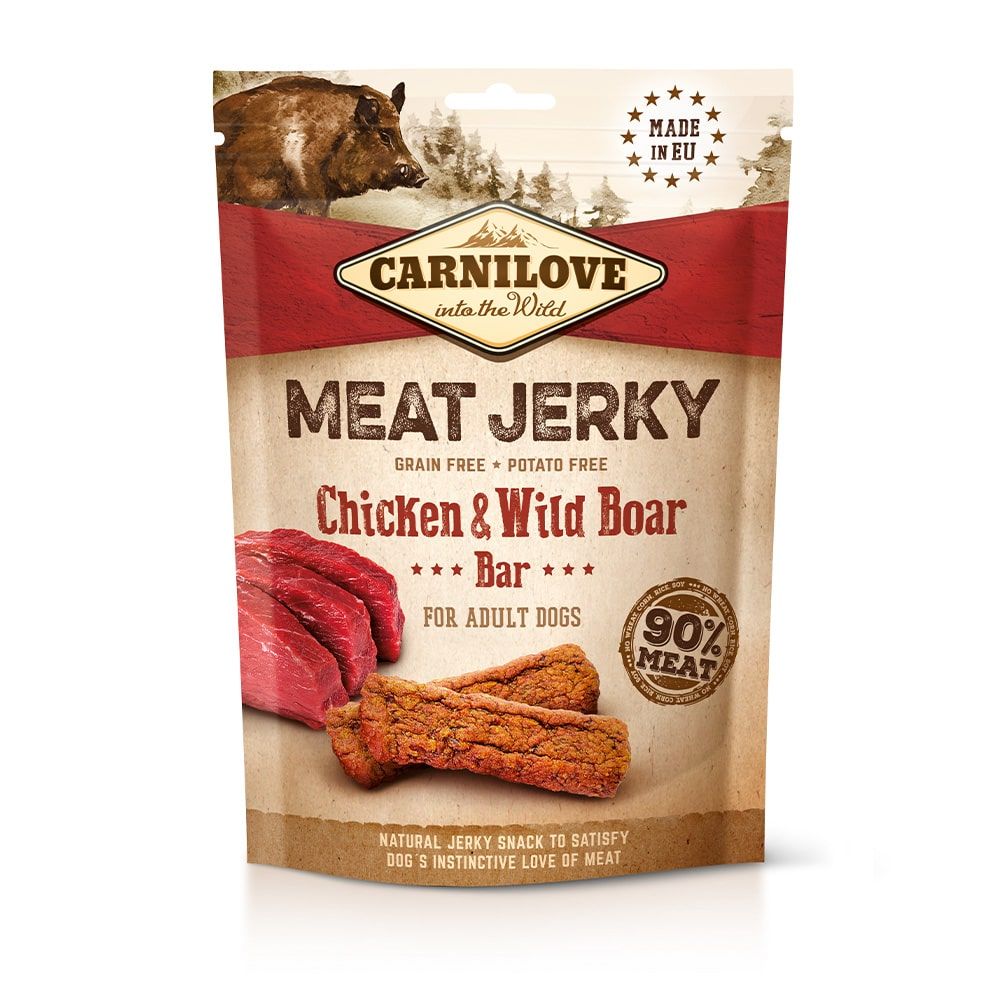Carnilove - Meat Jerky - Bar m. Kylling & Vildsvin  - 100g