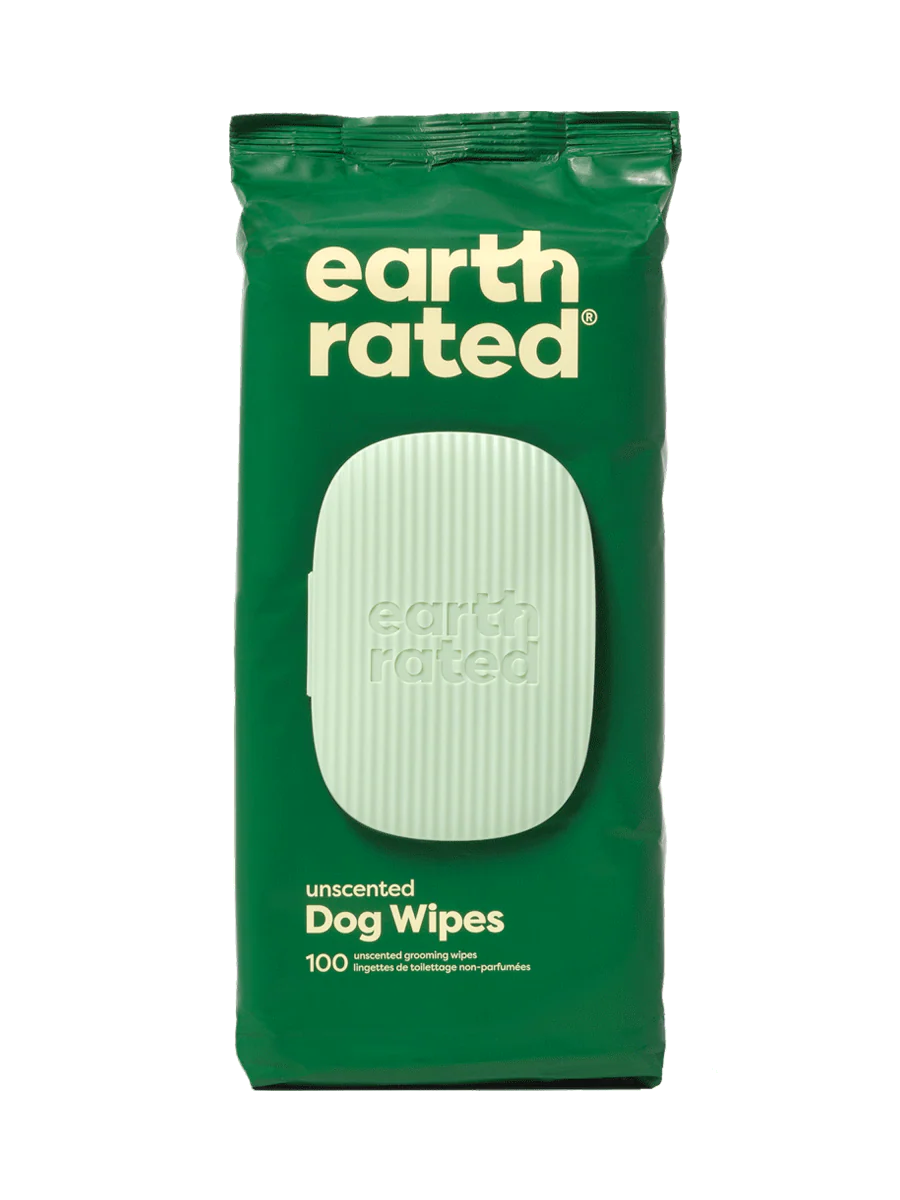 Earth Rated - Dog Wipes - 100 stk. u. parfume