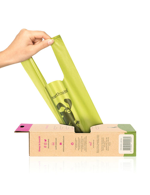 Earth Rated - Høm Høm poser - 120 stk. m. håndtag - M. Lavendel duft