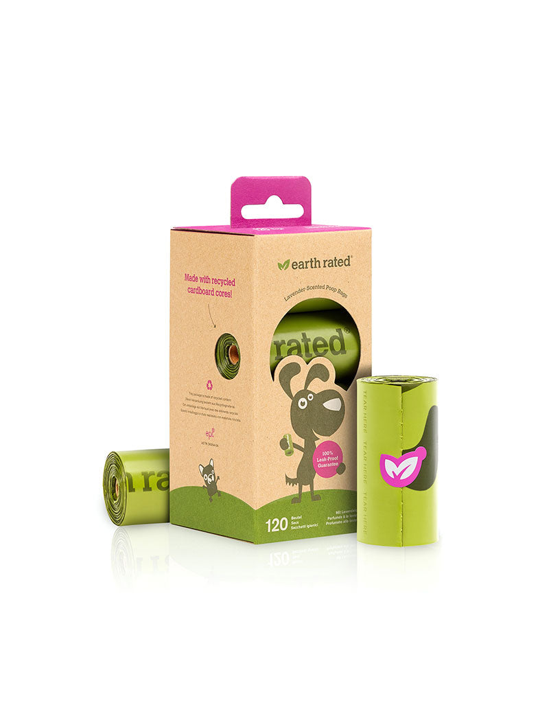 Earth Rated - Høm Høm poser - 8 ruller m. lavendel duft