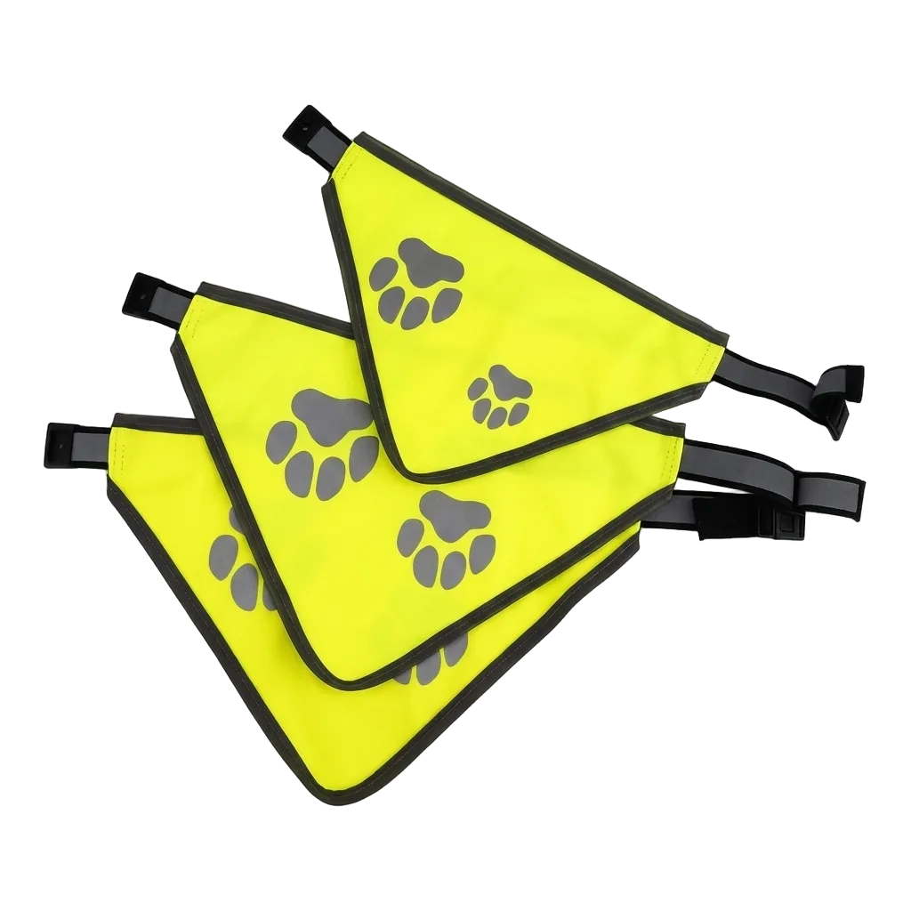 Refleks-Bandana til hund - Gul