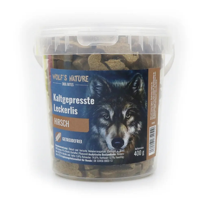 Wolf's Nature® - Godbidder m. Hjort 400g