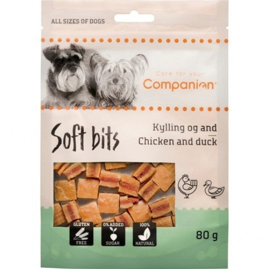 Companion - Bløde godbidder m. And & kylling 80g
