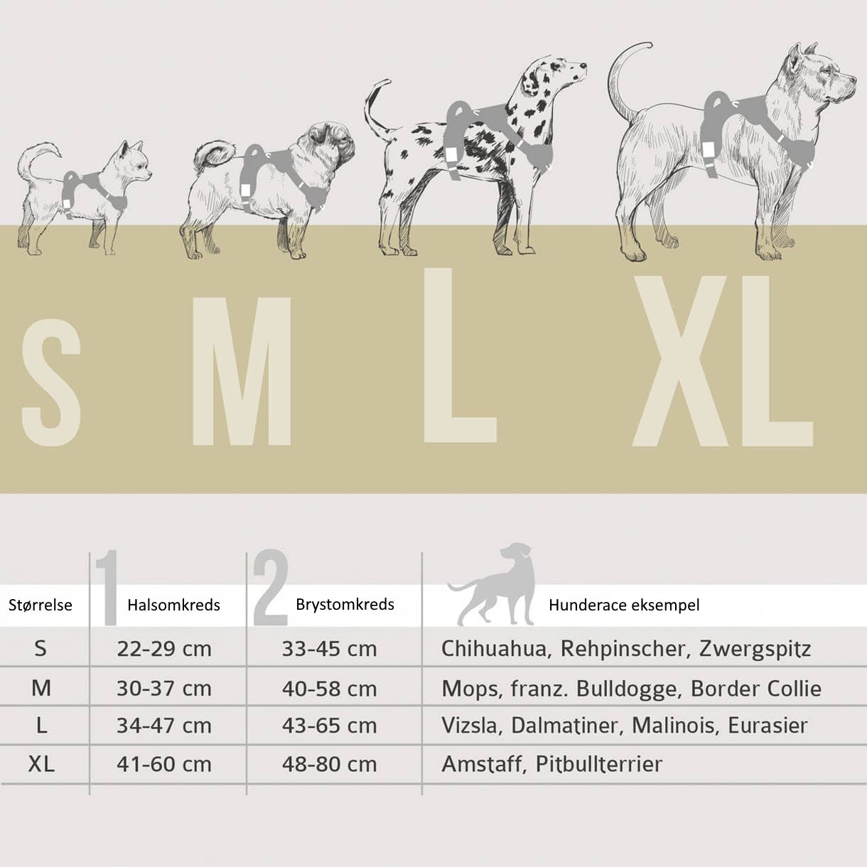 Ne&no® - Outdoor Hundesele m.  støddæmper - L