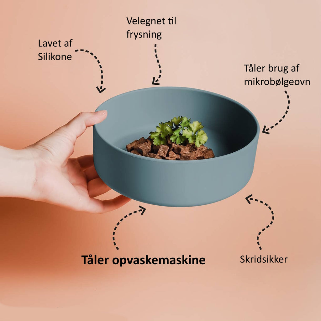 Ne&no® - Silikone-foderskål – Skridsikker – Lilla