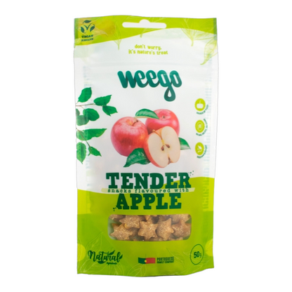 Weego - Bløde godbidder - Æble 50g