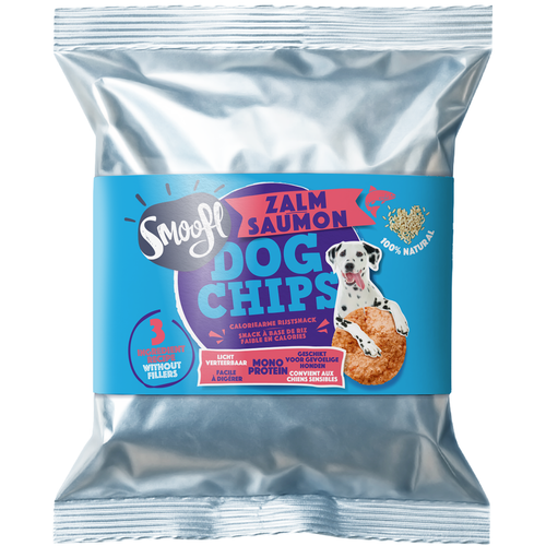 Smoofl - Hundechips m. Laks - 50g