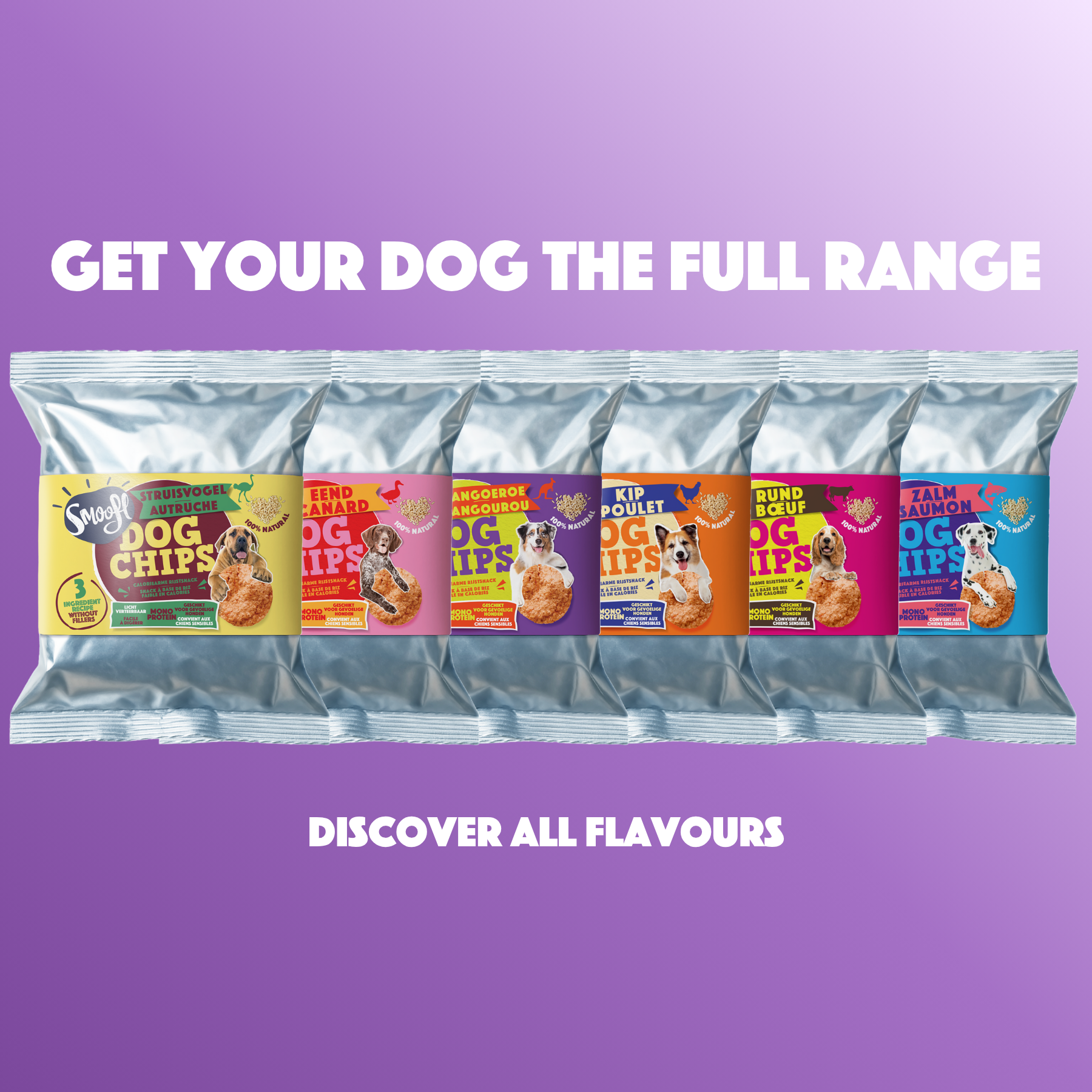 Smoofl - Hundechips m. Kænguru - 50g