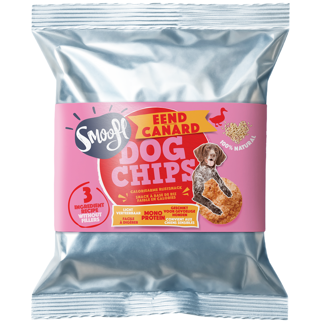 Smoofl - Hundechips m. And - 50g