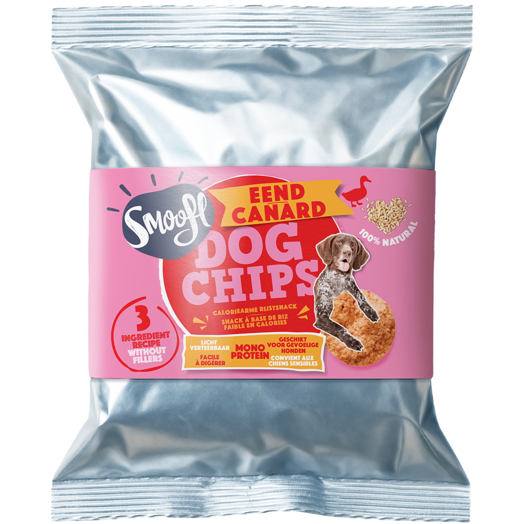Smoofl - Hundechips m. And - 50g