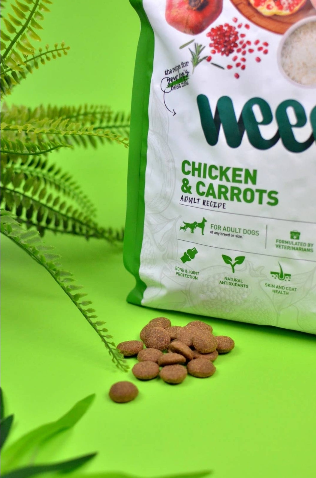 Weego - Økologisk Hundefoder -  Kylling & Gulerødder - ØKO
