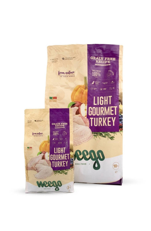 Weego - Økologisk Hundefoder - Senior/Light - Gourmet Kalkun - ØKO