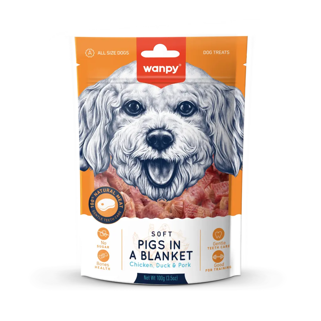 Wanpy - Soft Pigs in a Blanket - 100g