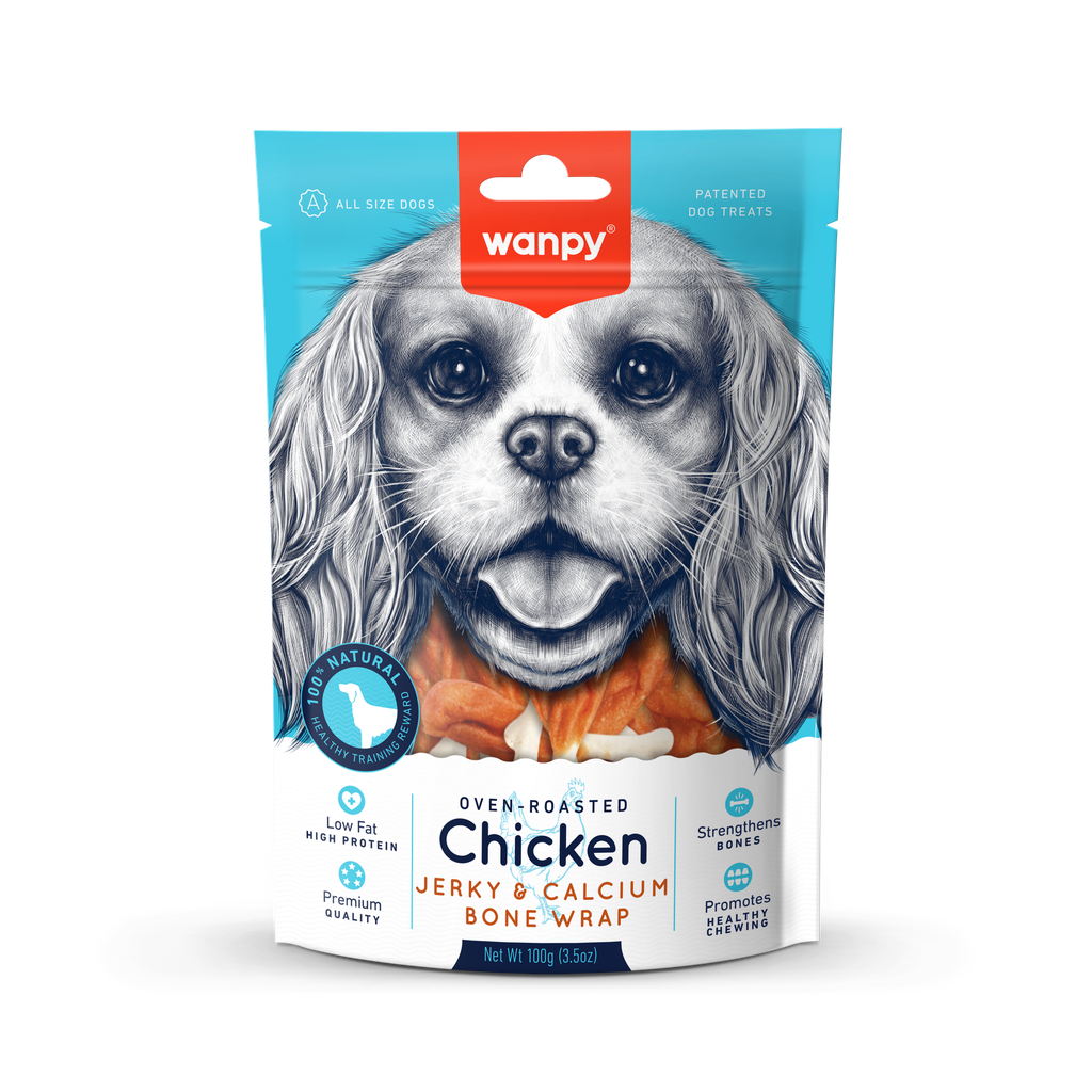 Wanpy - "Kyllinge-lår" m. Calcium-ben - 100g