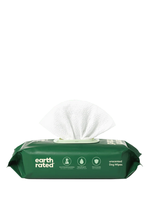 Earth Rated - Dog Wipes - 100 stk. u. parfume