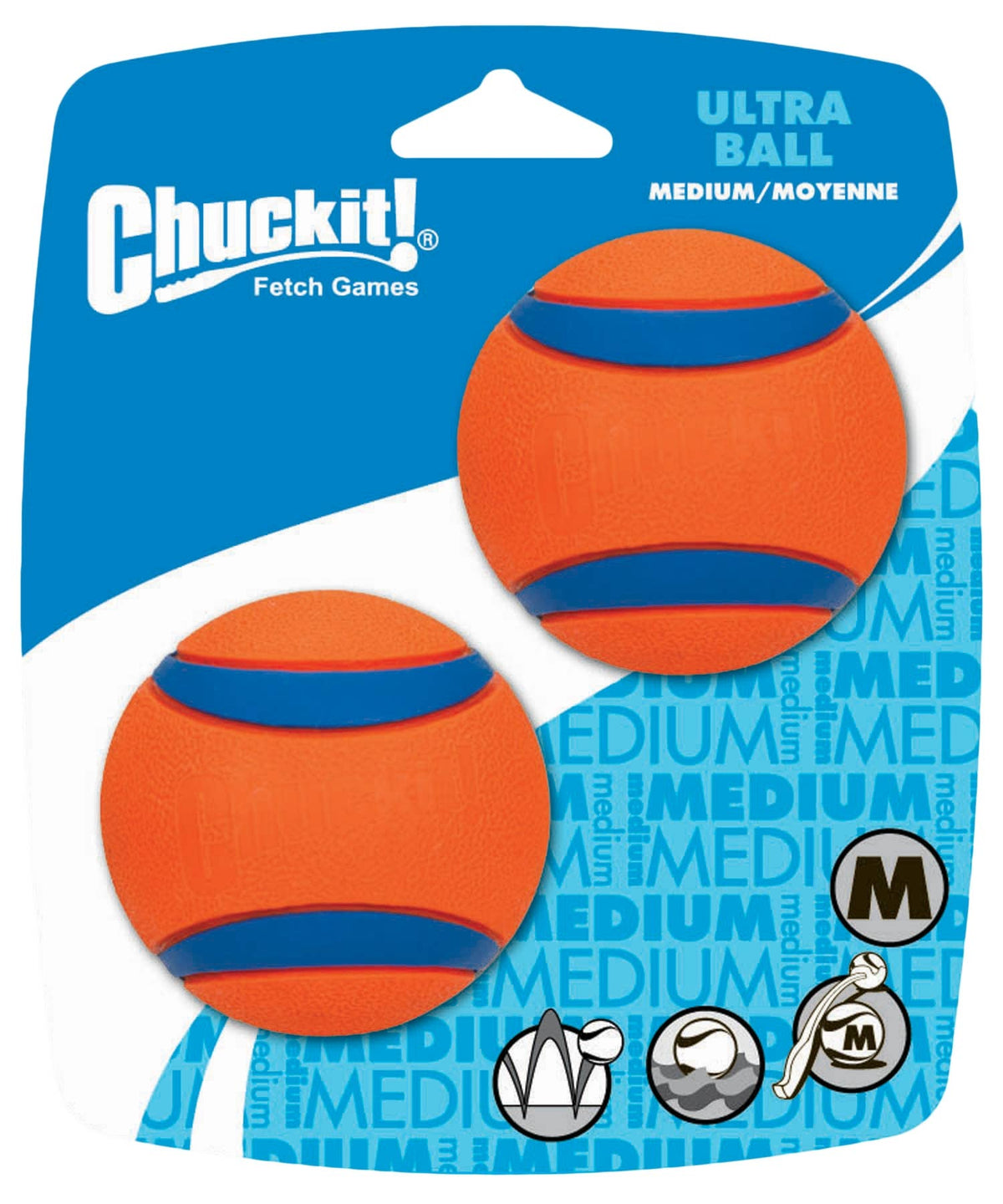 Chuck'it - Ultra Ball - M 6cm - 2-pak