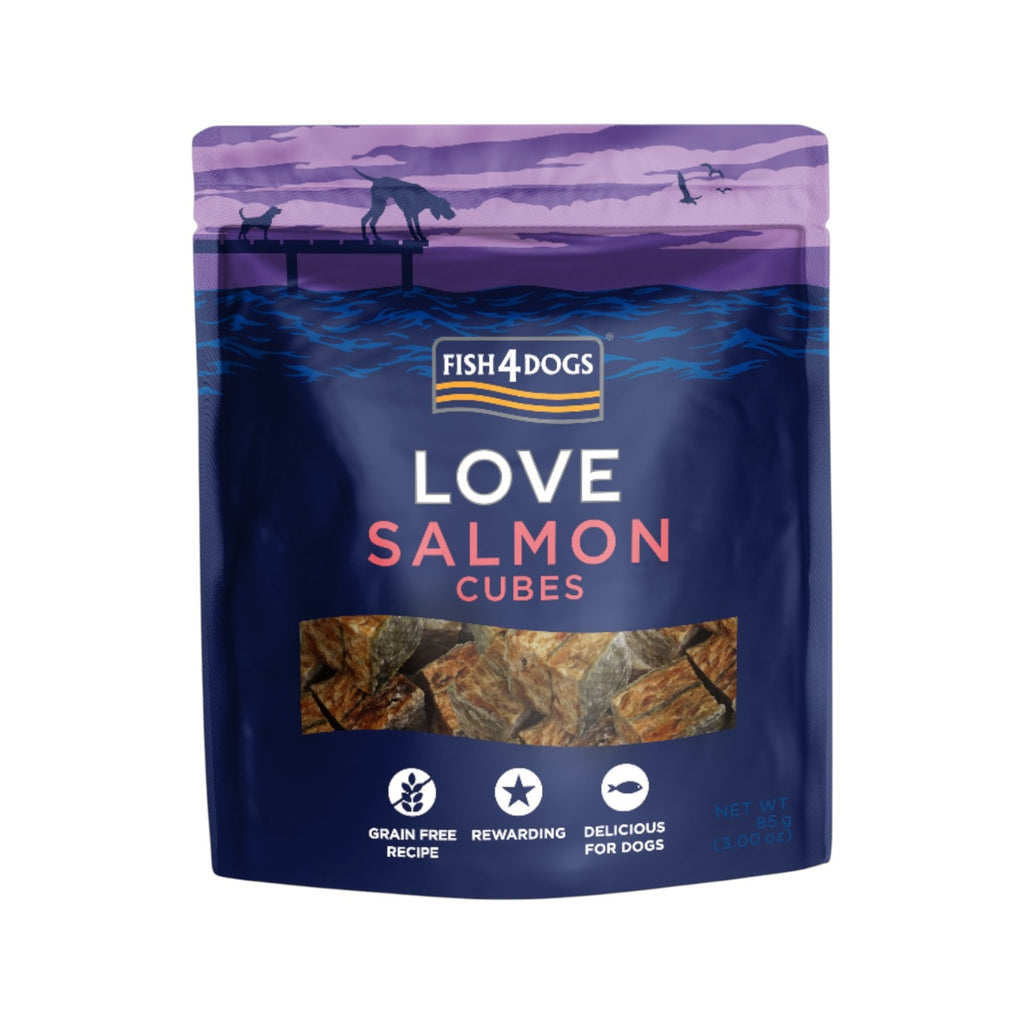 Fish4Dogs - Love - Lakse Terninger - 85g
