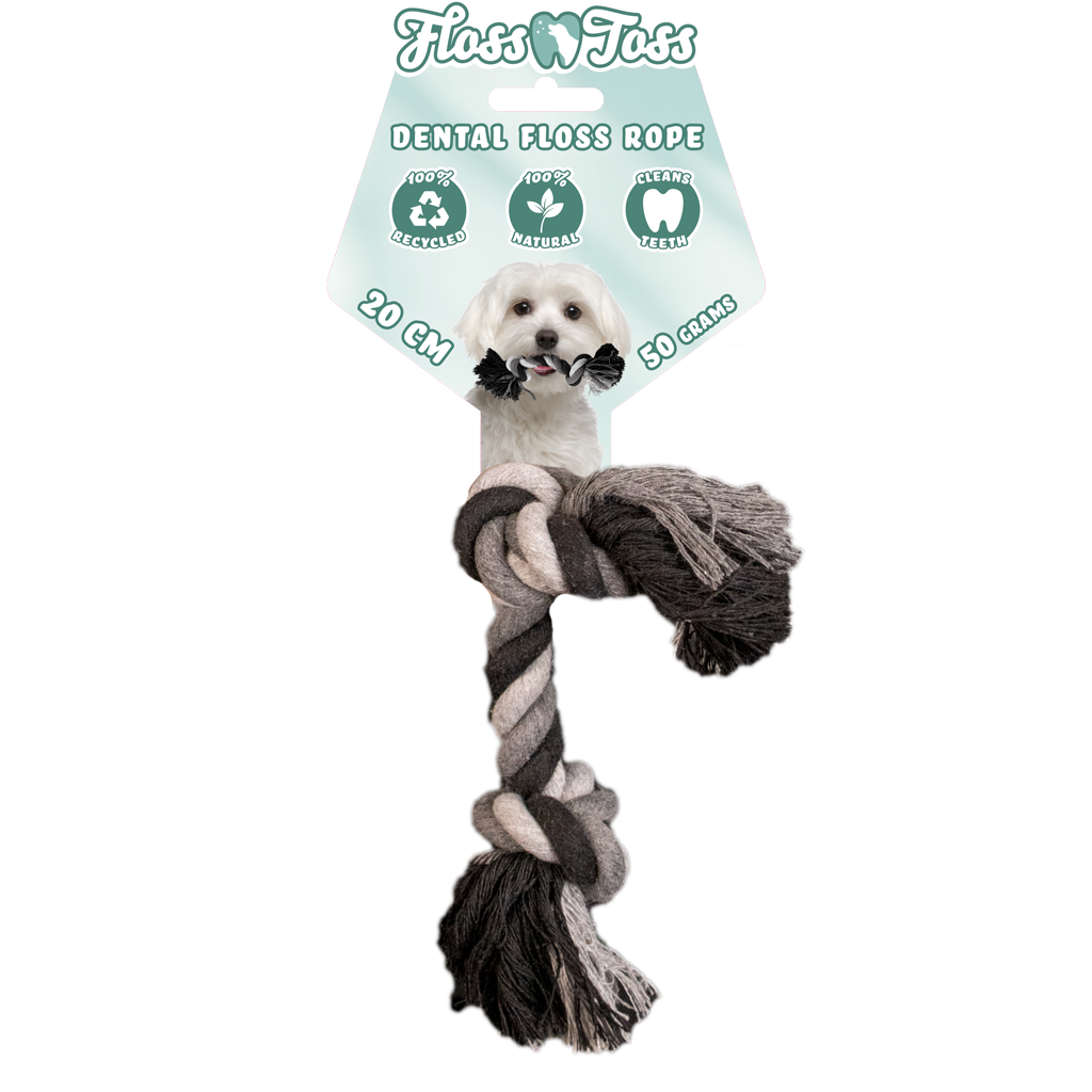 Floss Toss - Dental Reblegetøj - 2 Knuder - 20cm