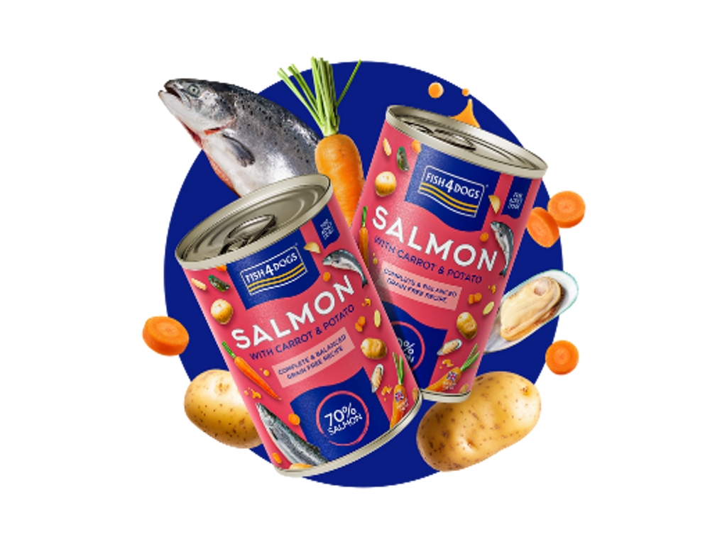 Fish4Dogs® Finest - Laks m. Gulerod & Kartofler - 395g