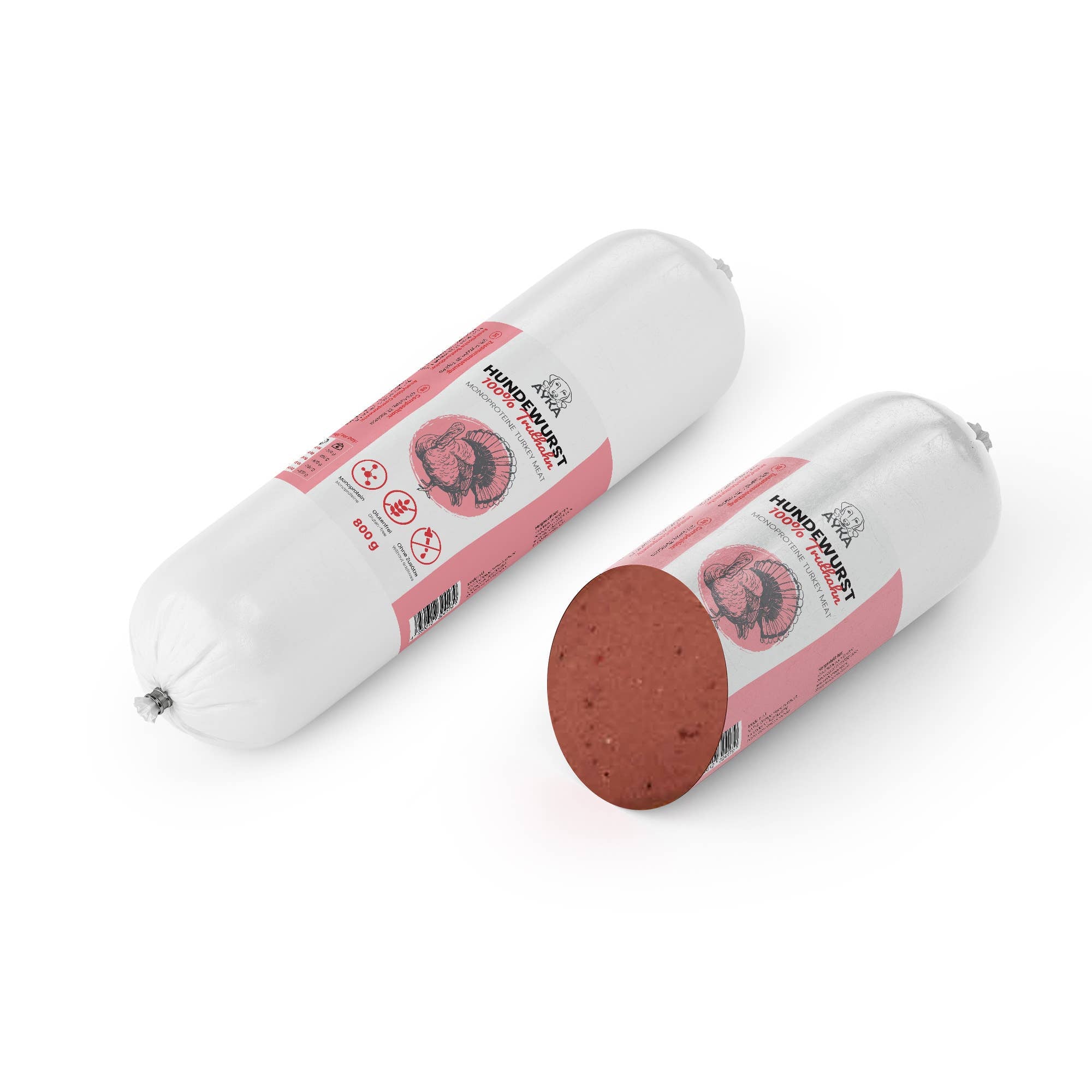 Ayka - Foderpølse m. Kalkun 800g