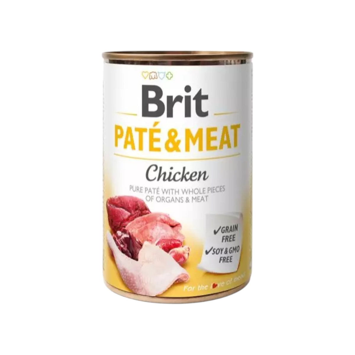 Brit - Patè & Meat - Vådfoder m. Kylling - 400g