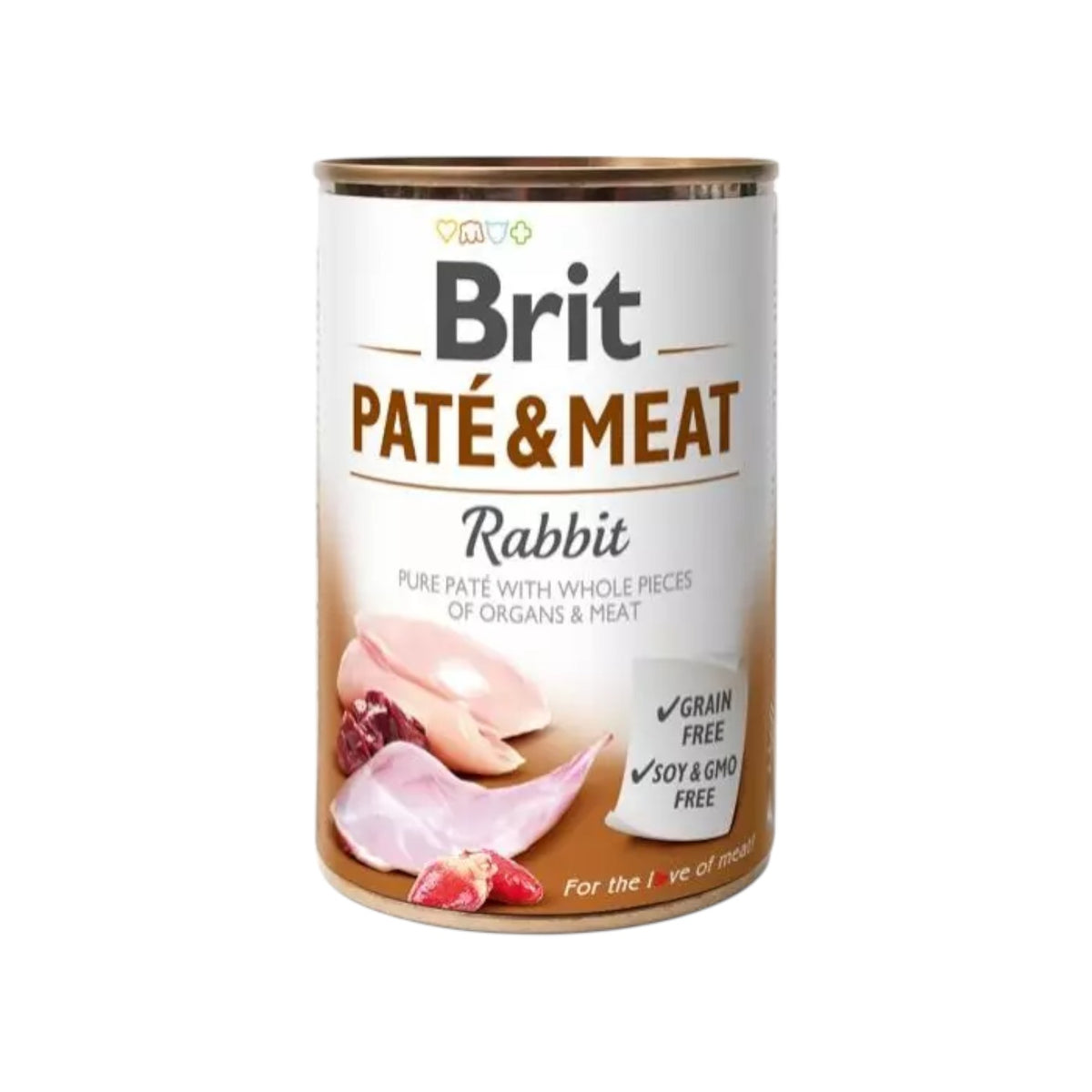 Brit - Patè & Meat - Vådfoder m. Kanin - 400g