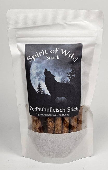 Spirit of Wild - Kødpinde m. Perlehøne - Kornfri - 100g