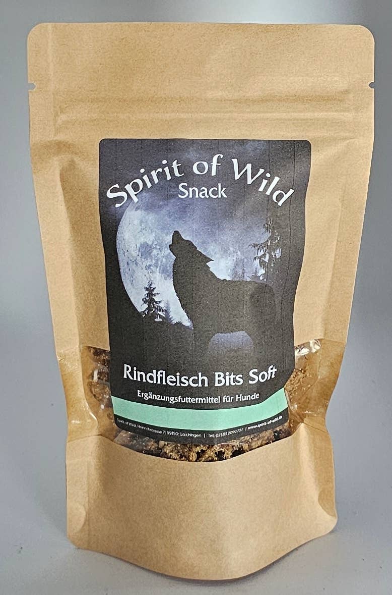 Spirit of Wild - Bløde godbidder m. Oksekød - Kornfri - 100g