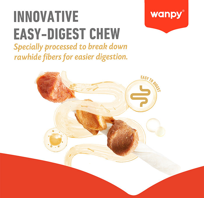 Wanpy - Chewy Triple Chunk Kabobs - 100g