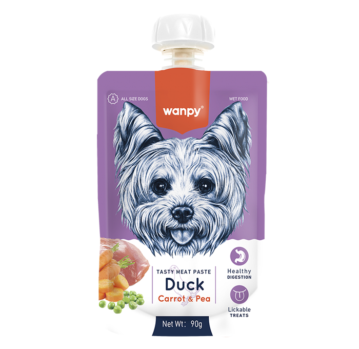 Wanpy - Meat Paste m. And, Gulerod & Ærter - 90g