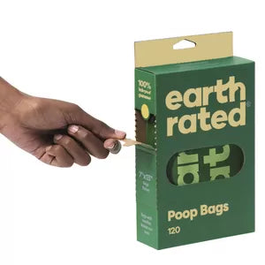 Earth Rated - Høm Høm poser - 120 stk. m. håndtag - U. parfume