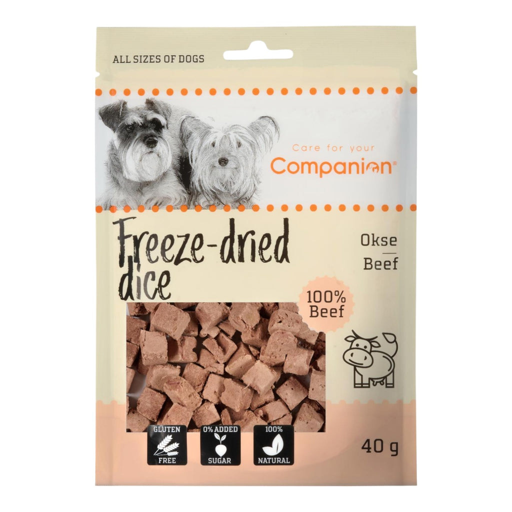 Companion - Godbidder - Frysetørret m. Okse - 40g.