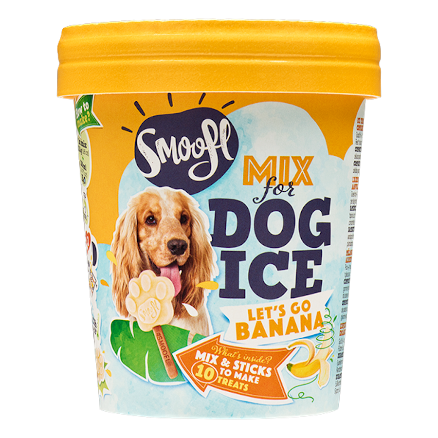 Smoofl - Ismix til hundeis - Banan