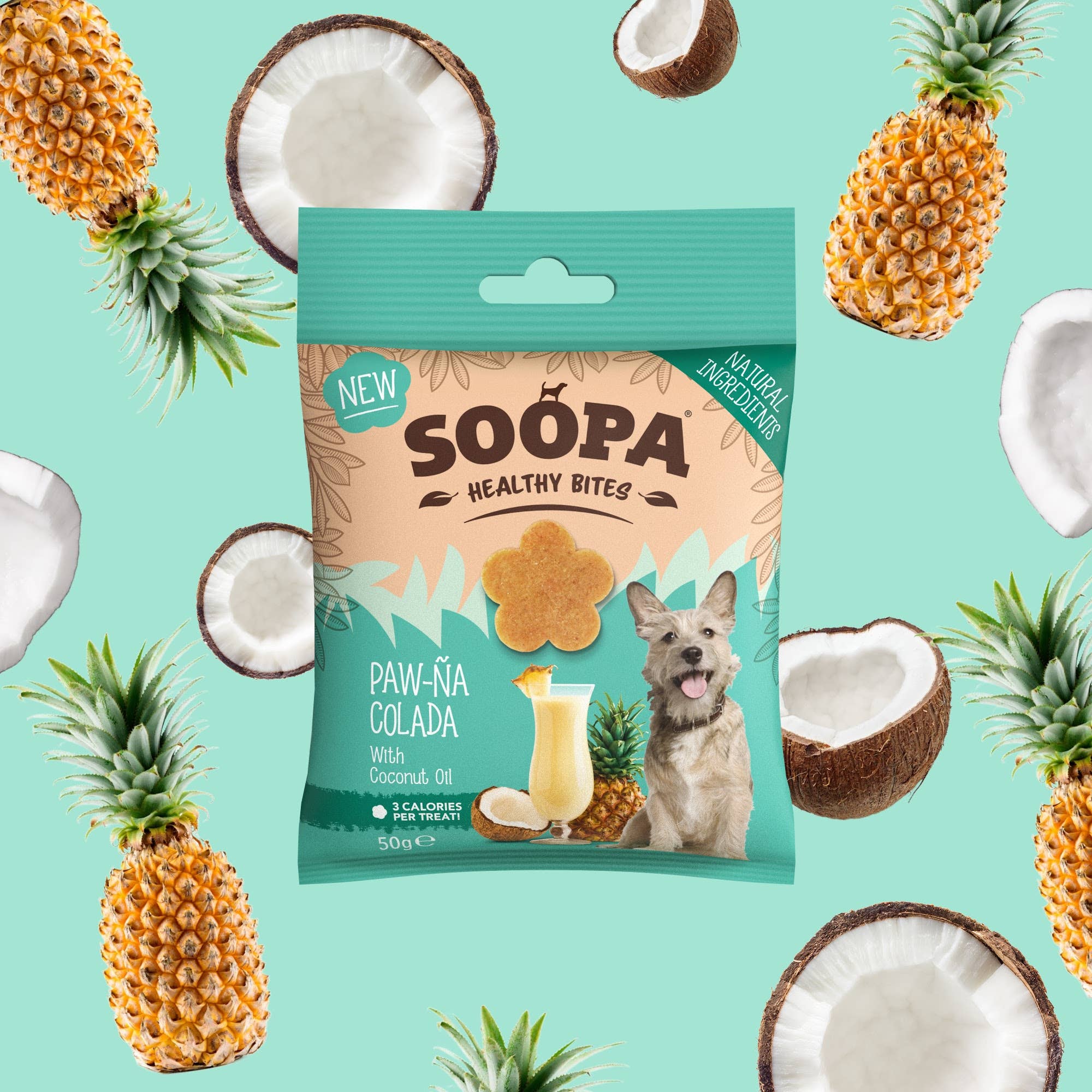 Soopa - Godbidder m. Ananas & Kokos - 50g