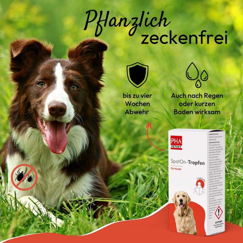 PHA - Spot-on dråber til hunde imod flåter - 2x2ml