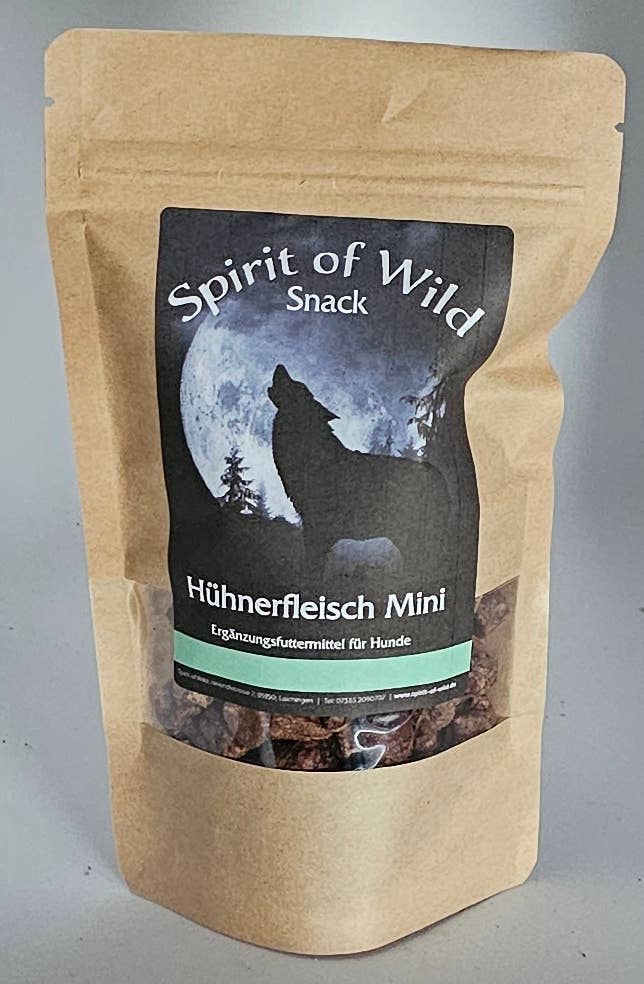 Spirit of Wild - Kødterninger m. Kylling Mini - Kornfri - 100g