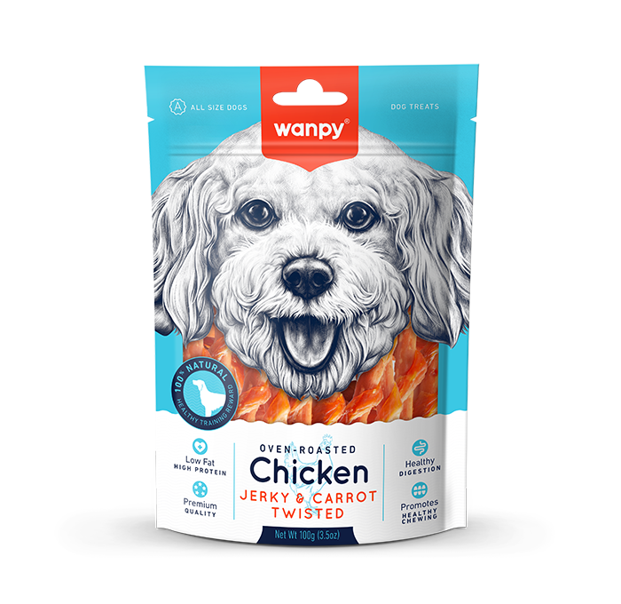 Wanpy - Kylling- & Gulerods sticks - 100g