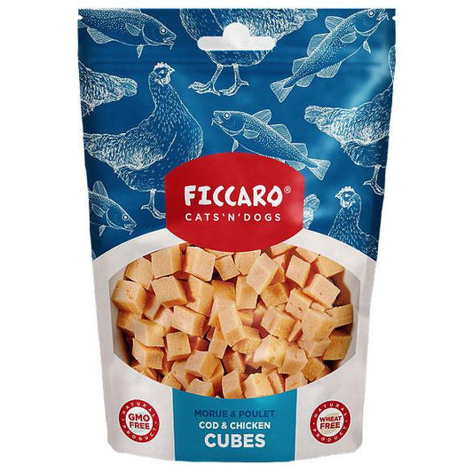 Ficcaro Cubes Godbidder m. Torsk & Kylling 100g