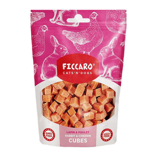 Ficcaro Cubes Godbidder m. Kanin & Kylling 100g