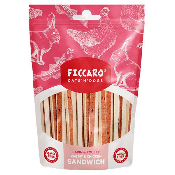 Ficcaro - Sandwich m. Kanin & Kylling - 100g