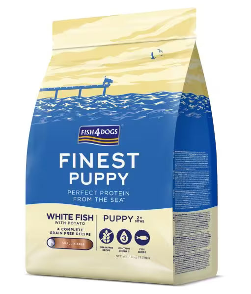 Fish4Dogs - Tørfoder - Hvidfisk & Kartofel - 1,5kg. (Hvalp)