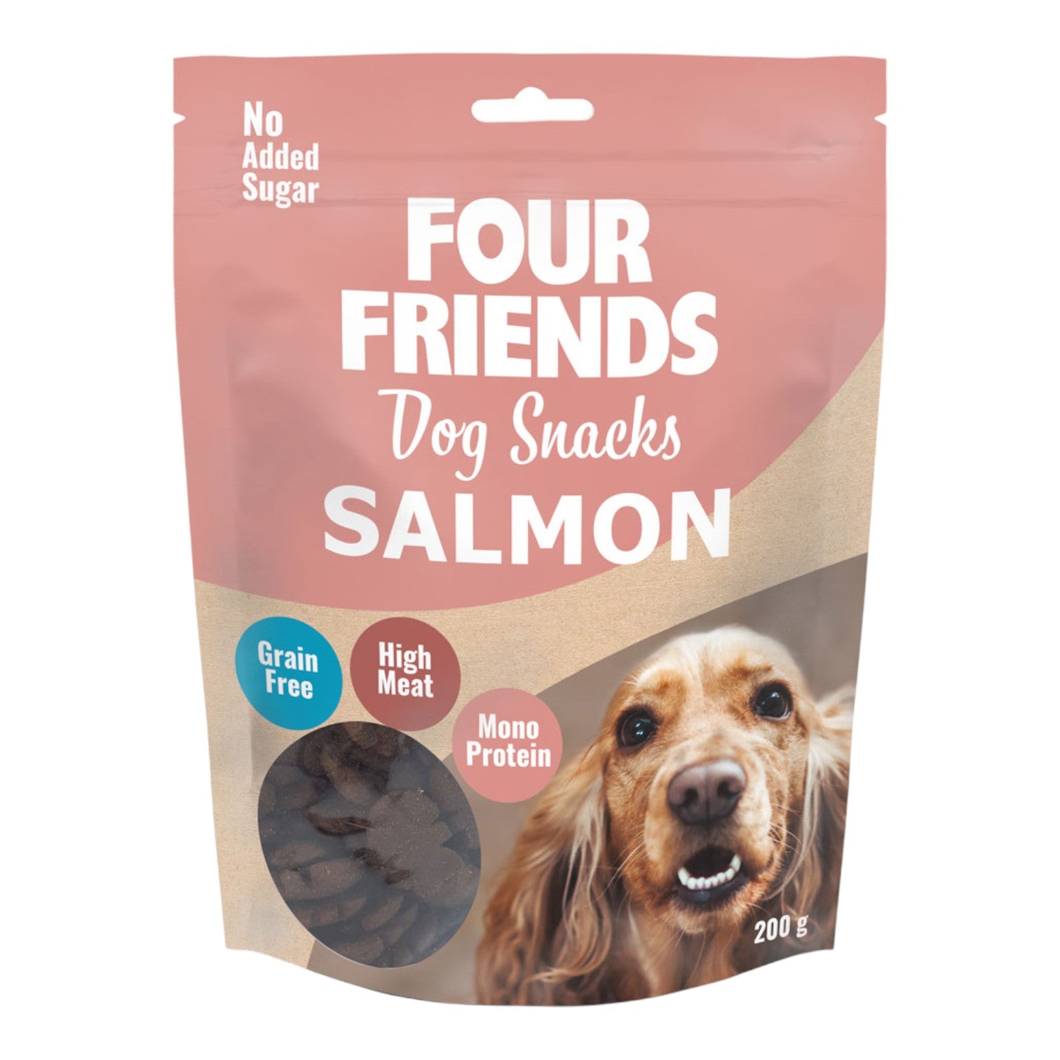 Four Friends - Bløde godbidder m. Laks - 200g