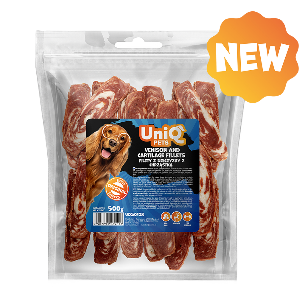 UniQ - Filetter m. Vildt - 500g